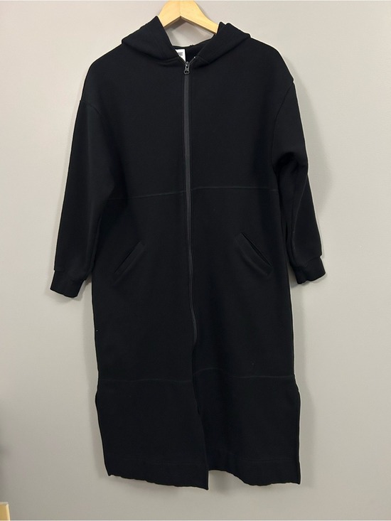 Smash + Tess Jackets & Blazers - Smash + Tess Black Longline Zip Hooded Baggy Oversized Sweater XS